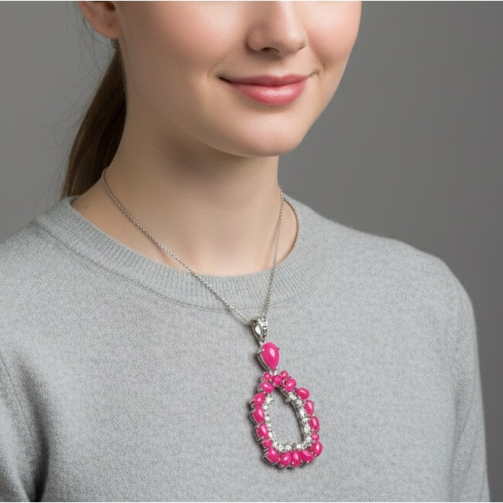 JOAN RIVERS Classics Collection Pink Chalcedony Necklace